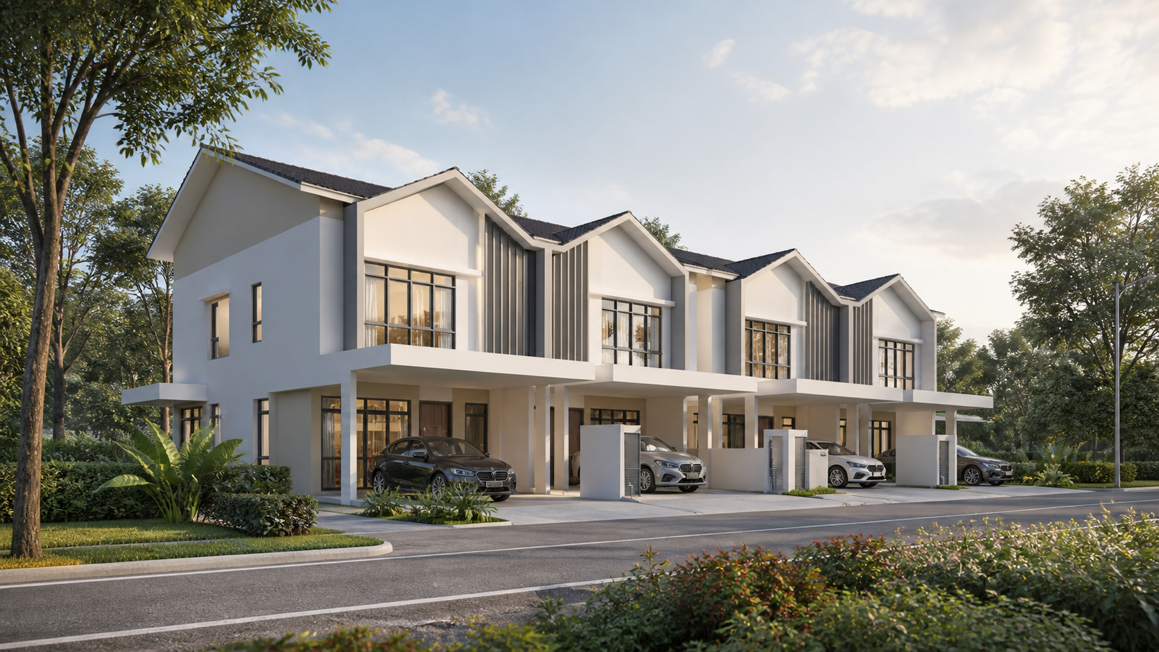 Imej ilustrasi Taman Idaman Jiwa 1 rumah teres dua tingkat di Jalan Kebun, Shah Alam
