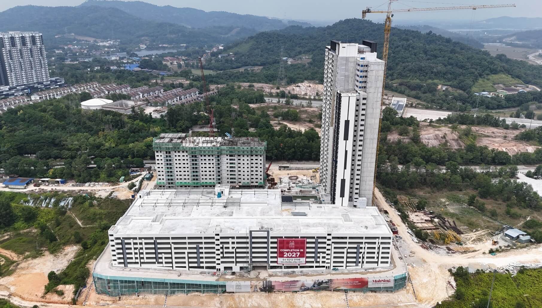 RSKU M Sinar — Southville City — Foto kemajuan pembinaan · Q3 2026