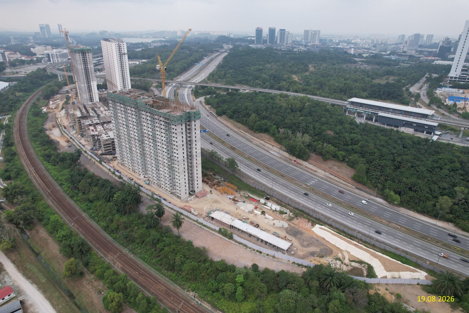 Residensi Sentral — Presint 7, Putrajaya — Foto kemajuan pembinaan · 19 Ogos 2026