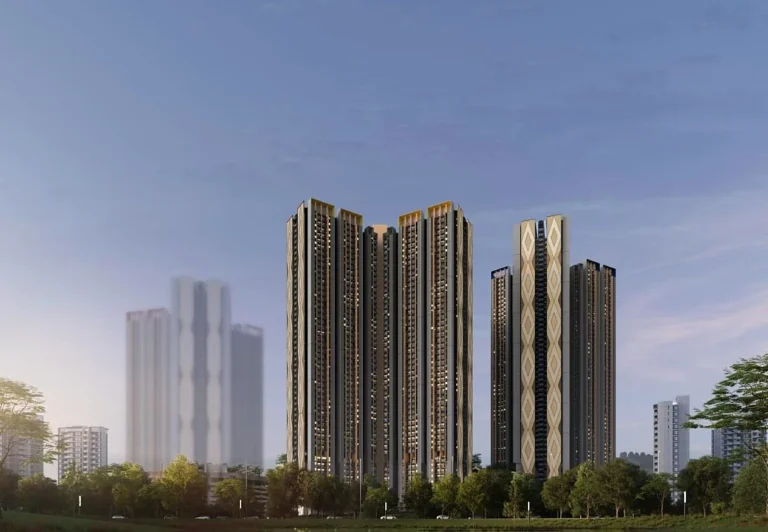 Lakaran artis fasad Residensi Aman Madani di Bandar Sri Permaisuri, Cheras