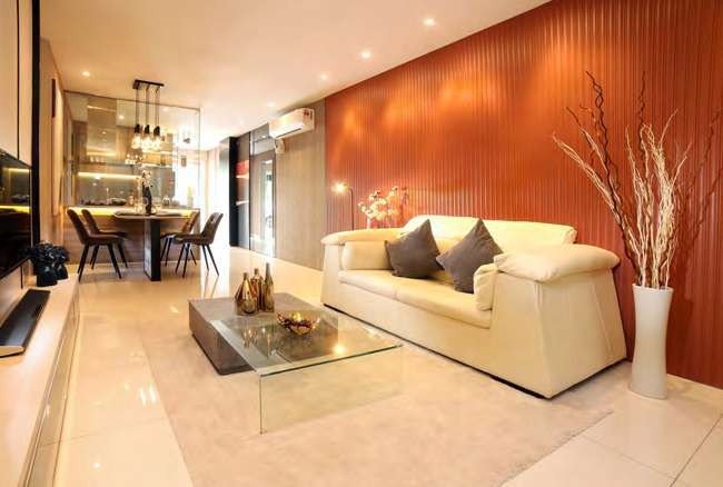 Foto rumah contoh Nexus dalam brosur pemaju · Hiasan untuk paparan