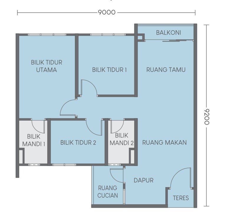 Pelan pemaju · Type C · 773 kps
