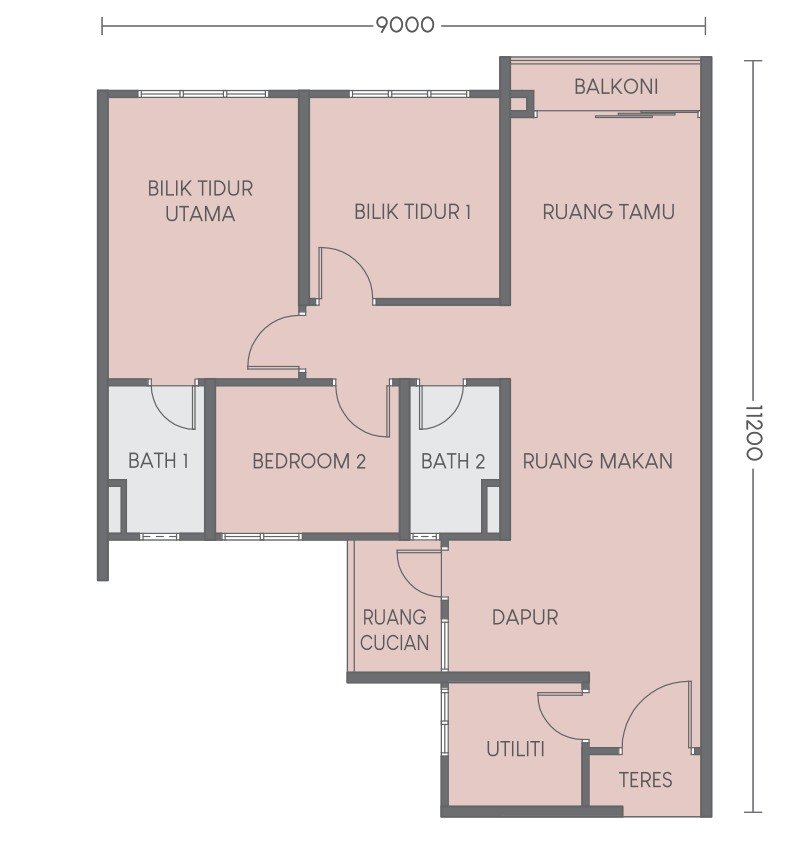 Pelan pemaju · Type D · 859 kps