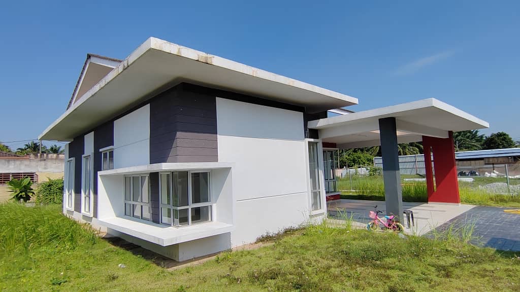 IndahVille 2 — Pulau Indah — foto sebenar rumah banglo setingkat yang telah siap