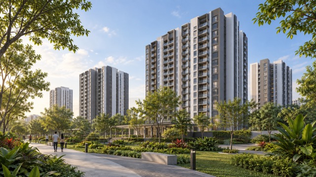 Residensi Ilham — Cyberjaya — Ilustrasi AI — bukan gambaran sebenar projek