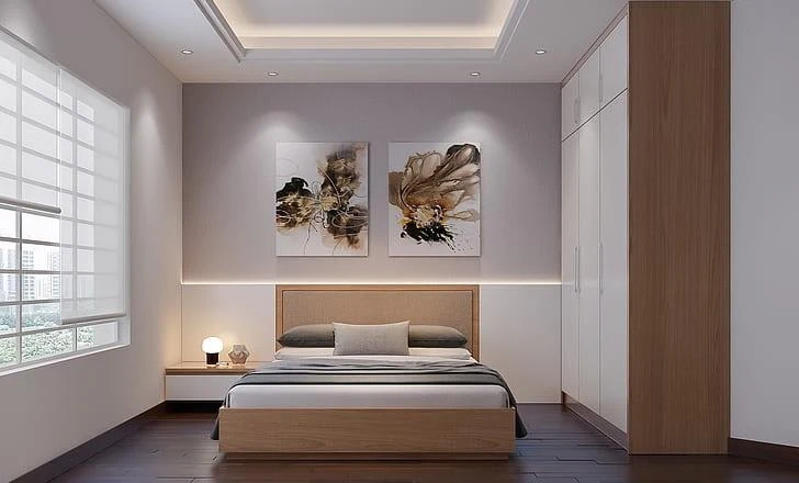 Visual bilik tidur dalam bahan asal Residensi Ilham, hiasan untuk rujukan