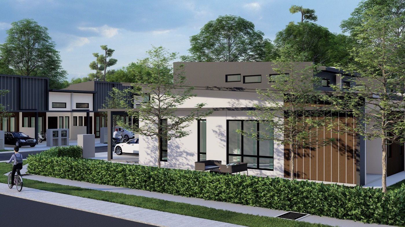 Lakaran artis lot sudut Jenis B J3 Residence