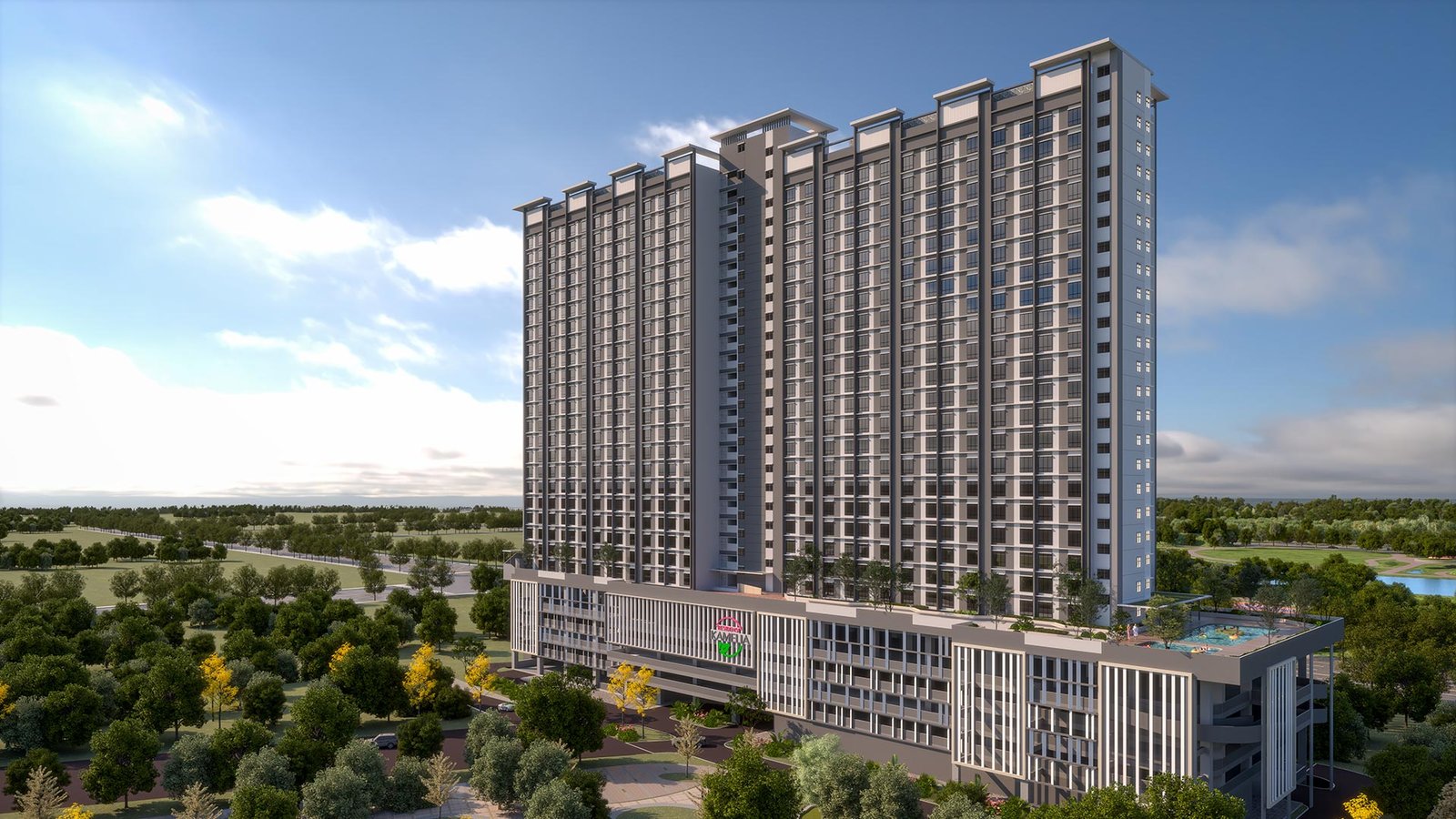 RSKU Residensi Kamelia — Bandar Sri Damansara — Gambaran artis daripada bahan projek · bukan foto sebenar