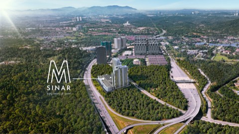 M Sinar — Southville City — Visual pemasaran — bukan foto tapak semasa