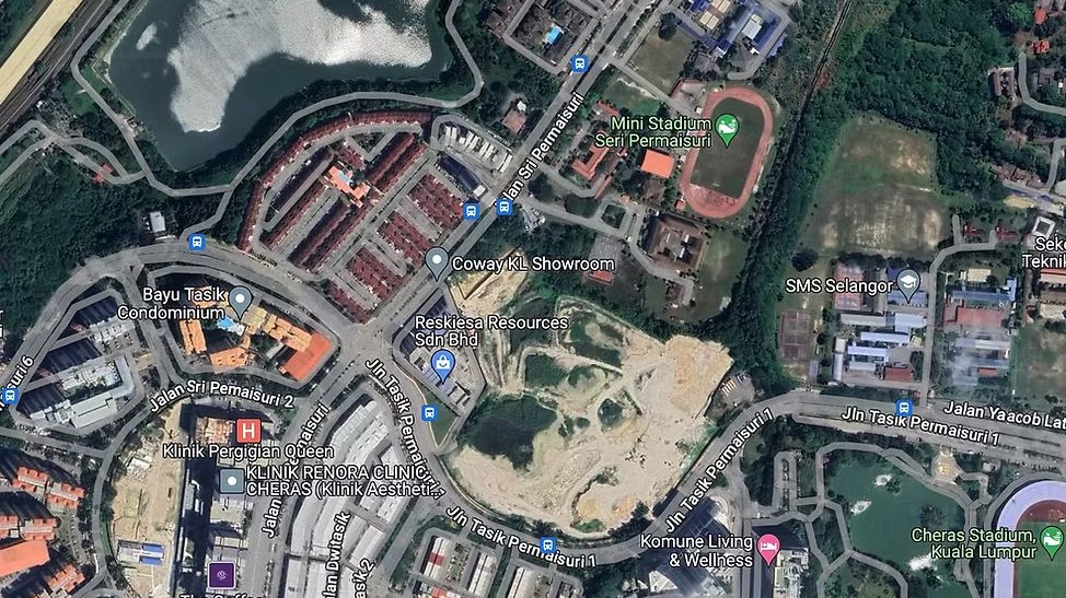 Peta lokasi Residensi Permaisuri Cheras