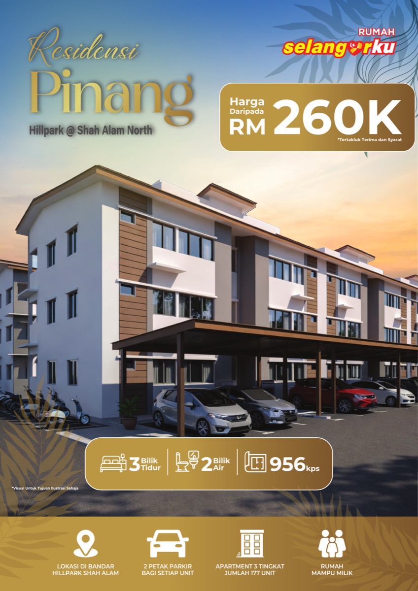 Flyer spesifikasi Residensi Pinang