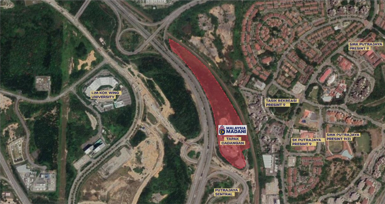 Pelan lokasi kedua Residensi Sentral Putrajaya