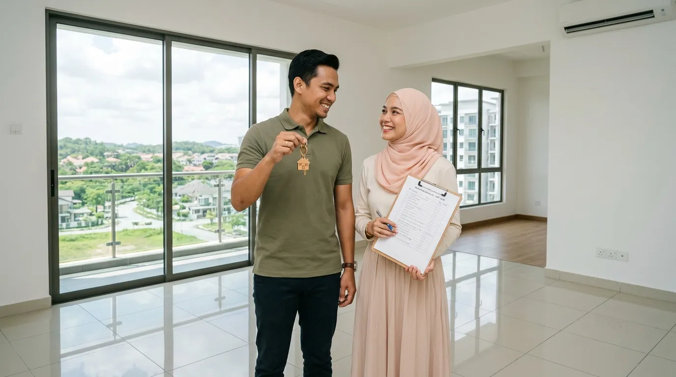 Panduan Ambil Kunci Rumah Baru (Vacant Possession), Senarai Semak Defect DLP 24 Bulan dan Kos Masuk Rumah Selangorku 2027 — Gambar hiasan dijana AI