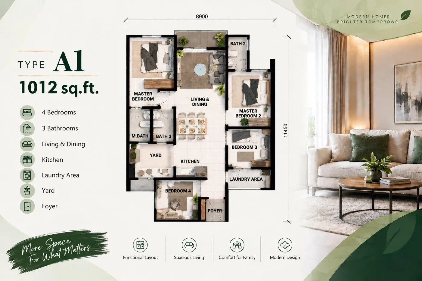 Pelan Type A1 Residensi Perdana 1