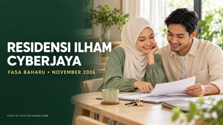 Ilustrasi AI kempen Residensi Ilham Cyberjaya sempena pendaftaran fasa baharu November 2026