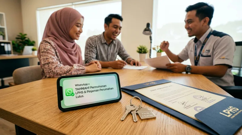 Bukti kelulusan LPHS dan pinjaman bank Rumah Selangorku