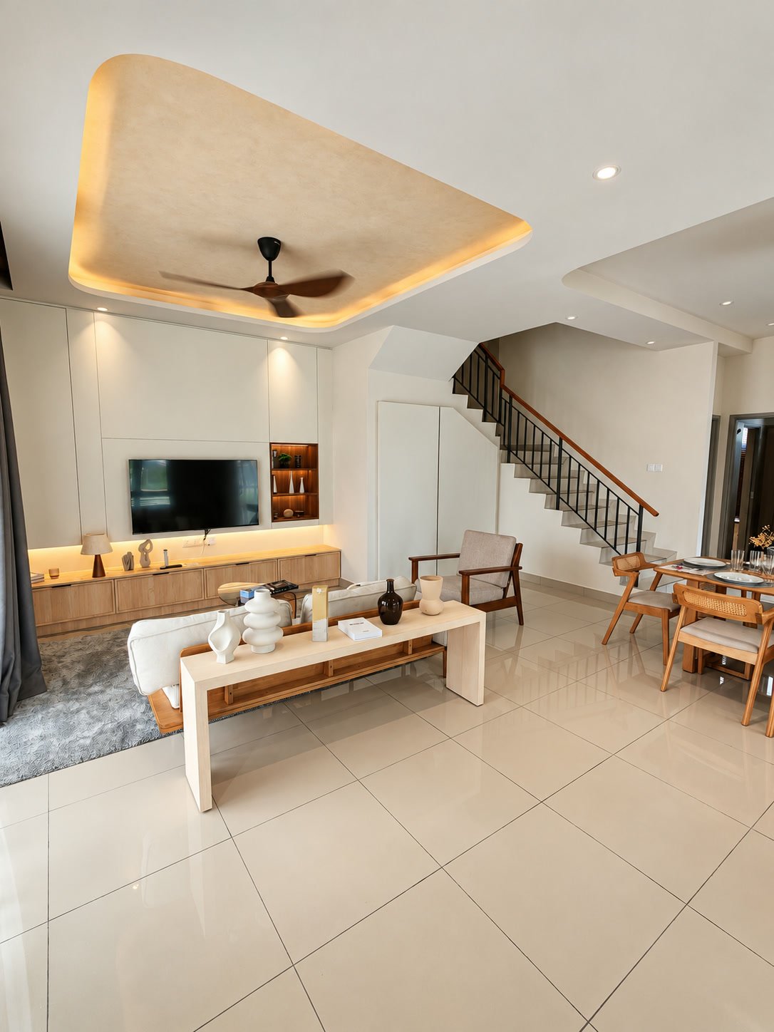 Ruang tamu rumah contoh